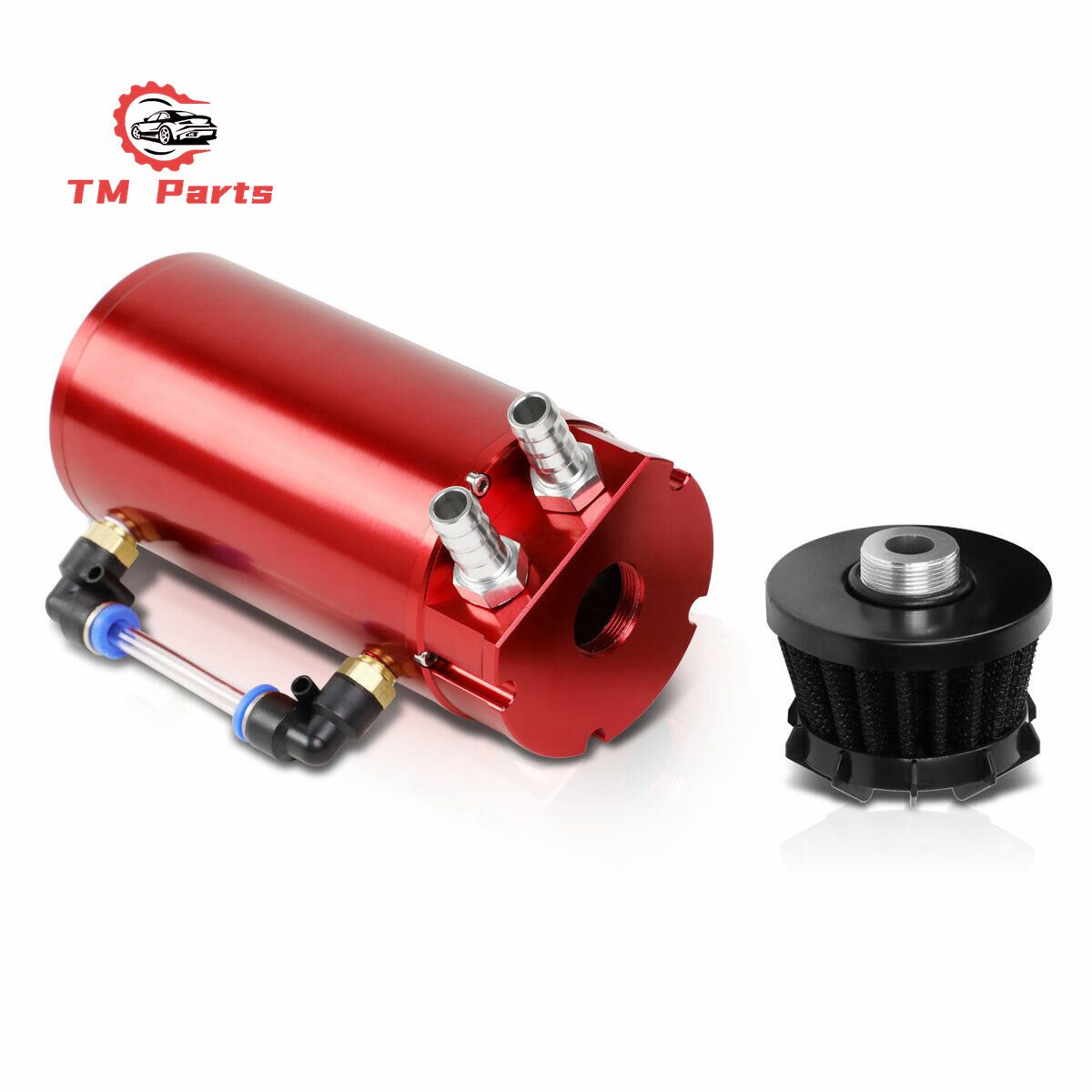 Red Black Blue Oil Catch Can Kit Reservoir Baffled Tank with Breather Filter Aluminum catch can oil Oil can