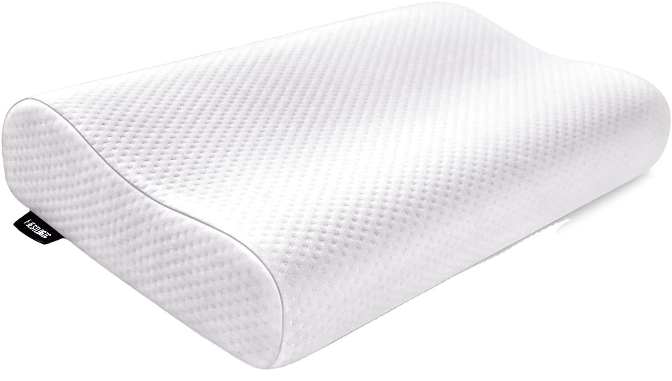 Contour Ergonomic Memory Foam Pillow For Neck Pain pillow memorial foam