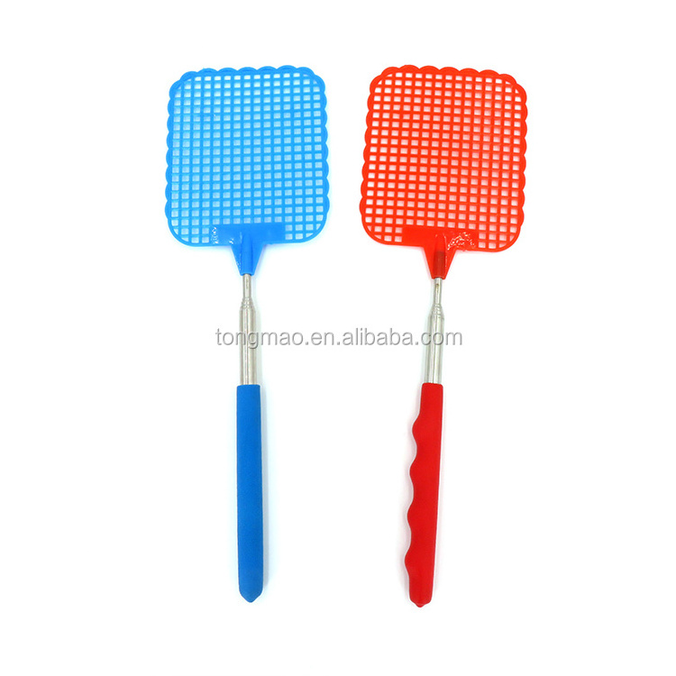 Most Popular Long Handle Plastic Fly Swatter Non-toxic Extendable Mosquito Fly Swatter