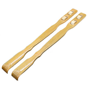 bamboo hand held massager back scratcher