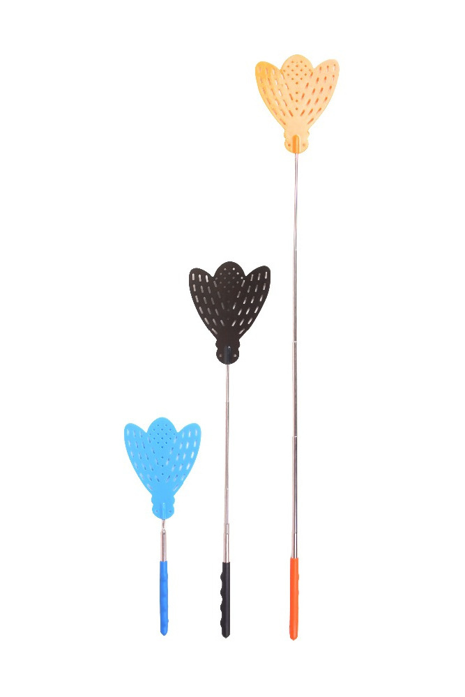 Pest Control Long Fly Swatted Manual Telescopic Swatter Plastic Flyswatter Mosquito Swatter