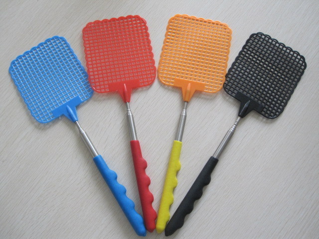 Best Price Big Size Long Handle Plastic Fly Swatter Square Plastic Telescopic Fly Swatter