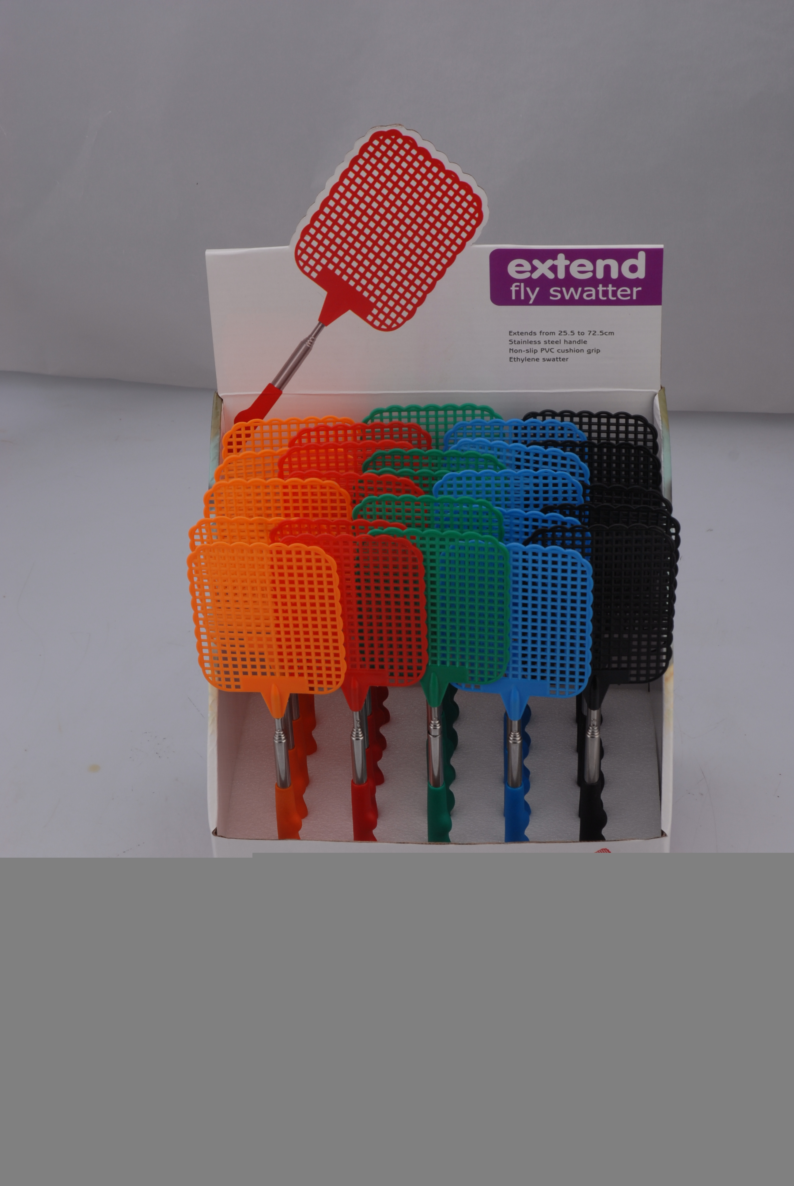 Promotional Price Popular Flyswatter PVC Grip Extendable Flyswatter