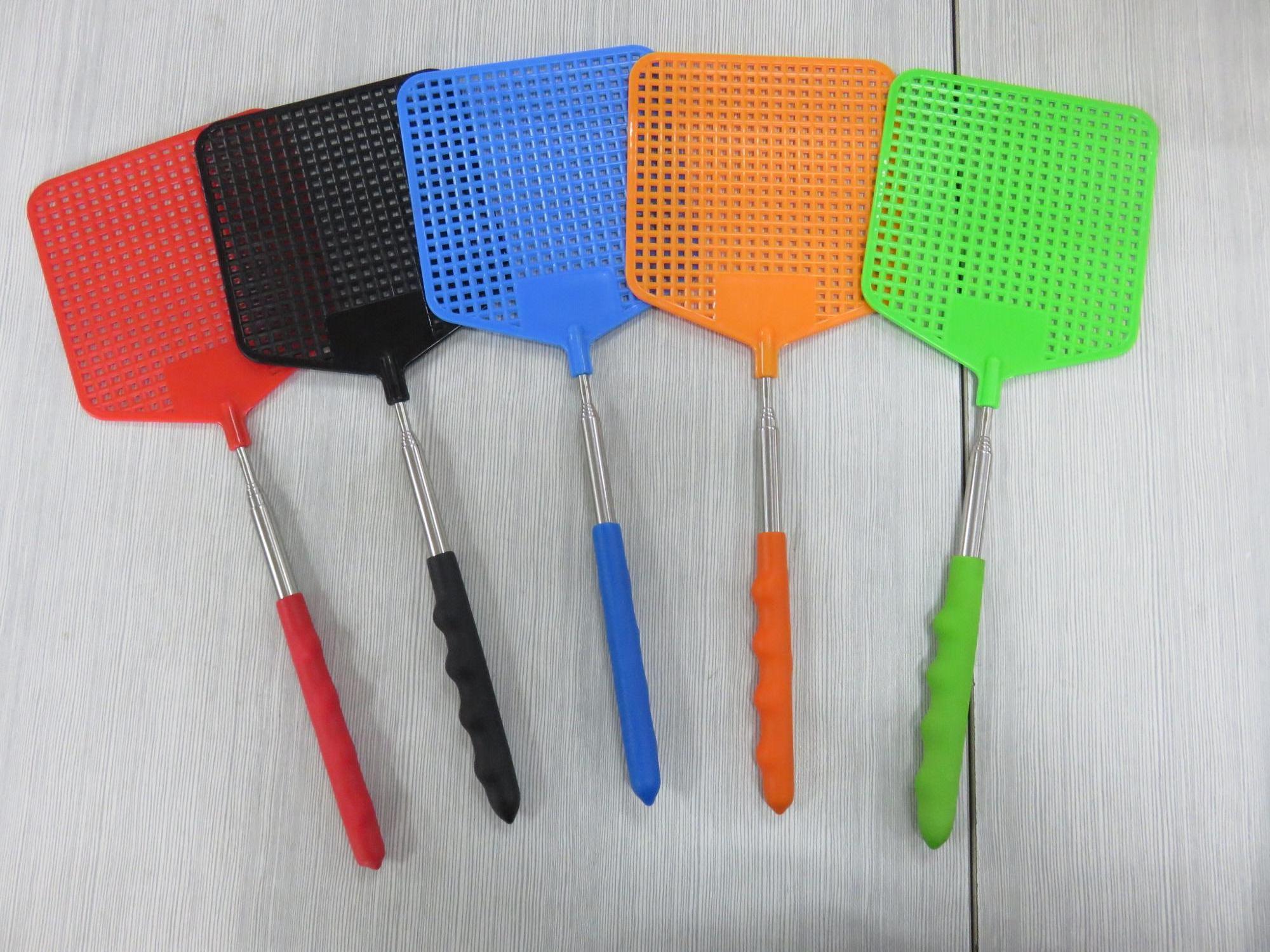 Factory Direct Supply Telescopic Fly Swatter Big Size Hand Square Plastic Fly Swatter