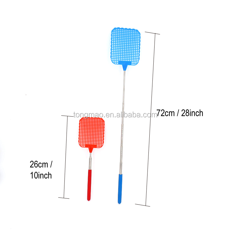 Most Popular Long Handle Plastic Fly Swatter Non-toxic Extendable Mosquito Fly Swatter