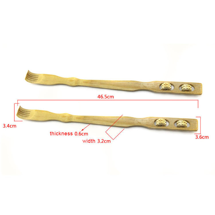 bamboo hand held massager back scratcher