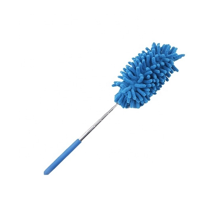 Chenille retractable duster for home office duster flexible electrostatic absorbent feather duster