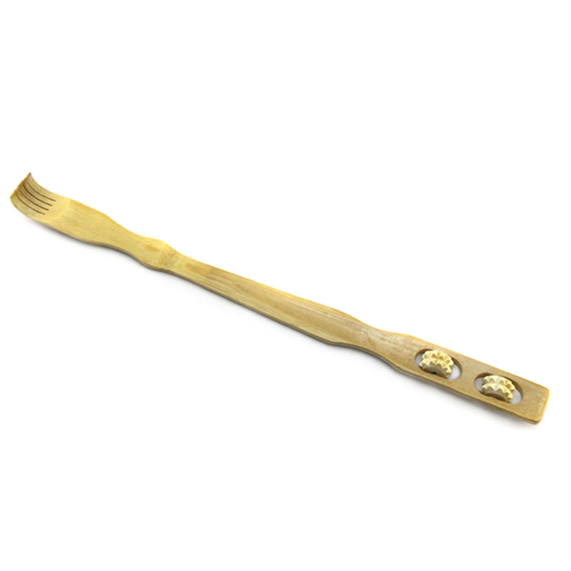 bamboo hand held massager back scratcher