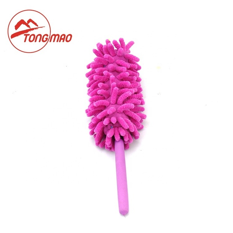 Chenille retractable duster for home office duster flexible electrostatic absorbent feather duster