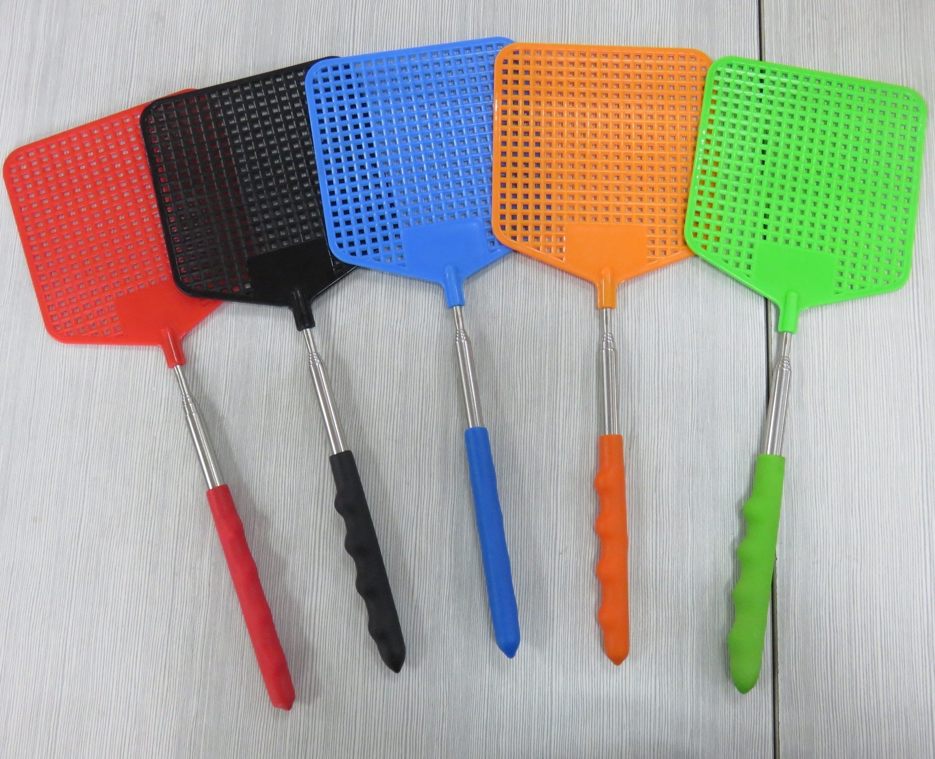 Promotional Price Telescopic Fly Swatter Colourful Square Plastic Fly Swatter