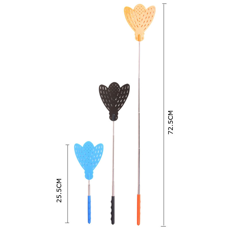 Pest Control Long Fly Swatted Manual Telescopic Swatter Plastic Flyswatter Mosquito Swatter