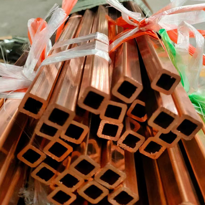 Copper Tube Rectangular Copper Pipe Custom Size Copper Square Tube With High Quality