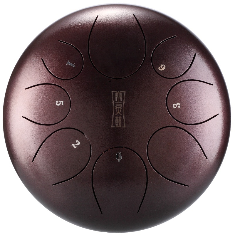 8''10''12'' OEM Ethereal Colorful Custom Steel Tongue Drum percussion handpan drums with full accessories