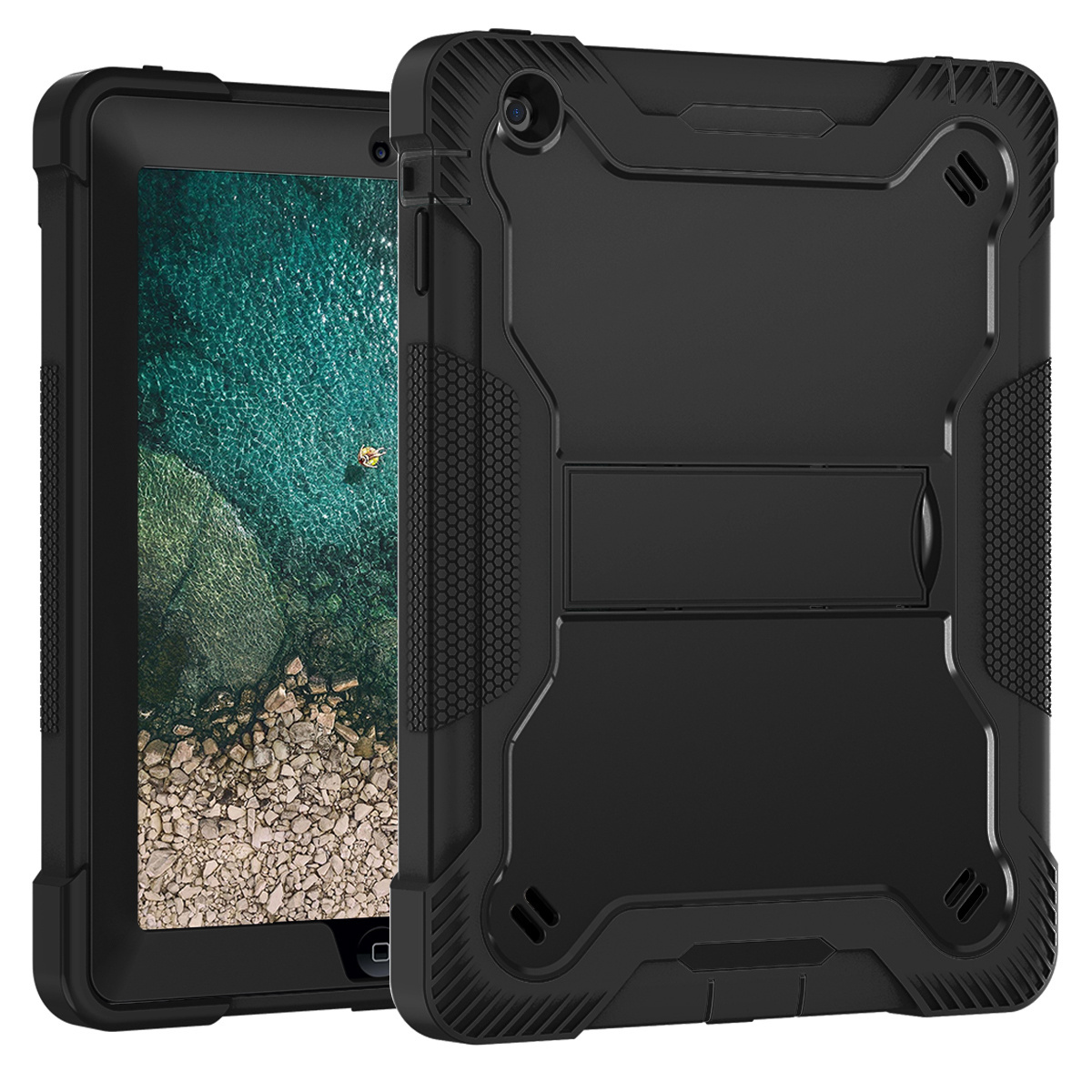 2022 Trending Rugged Defender Combo Tablet Cover for iPad 2 3 4 9.7 Inch Hard Case for Kid