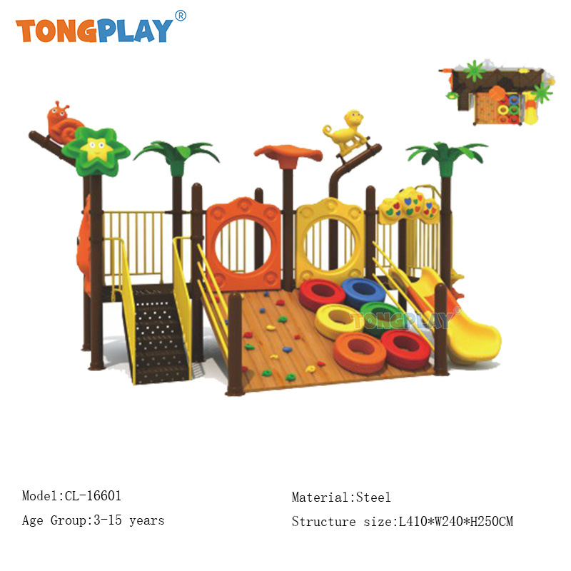 School Playground Games Outdoor Combined Slide Garden Play Equipment For Amusement Park and School