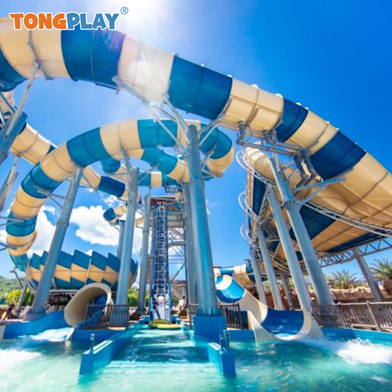 Water Splash Park Aquatic Playground Amusement Equipment Tsunami Wave Pool Maker Custom Design