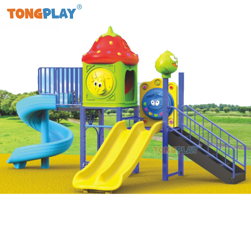 Outdoor Small Slide& Swing for Kids Wooden Corridor Outdoor Playground Adventure Playground Equipment