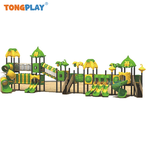 Plastic Amusement Park for Children Outdoor Double Slide Jungle Kid Used Playground Equipment Product for Sale