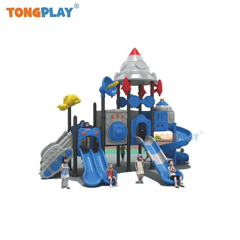 Amusement Ride Play Set Park Kids Playground Equipment Children Playground Outdoor Playhouse Plastic Slide