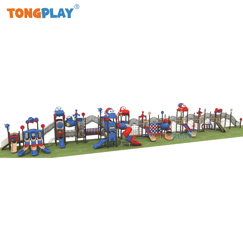 School Playground Games Outdoor Combined Slide Garden Play Equipment For Amusement Park and School