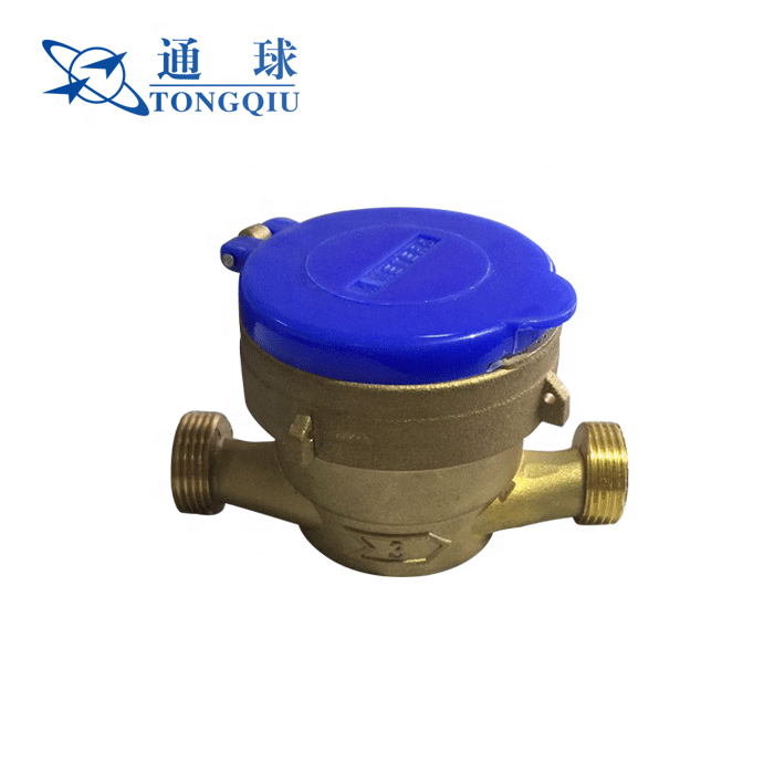 Manufacturer High Quality wet type brass body single jet  water meter