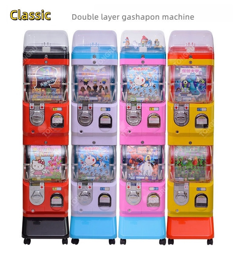 Japanese Gacha Store Whole Design Three Layers Gashapon Machine Kid Gachapon Game Toy Capsule Vending Machine