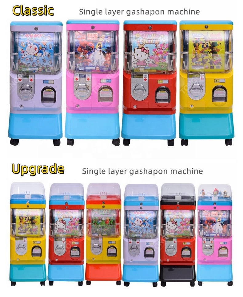 Japanese Gacha Store Whole Design Three Layers Gashapon Machine Kid Gachapon Game Toy Capsule Vending Machine