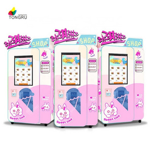 Commercial snack ice cream machines frozen food self service automatic soft ice cream vending machine