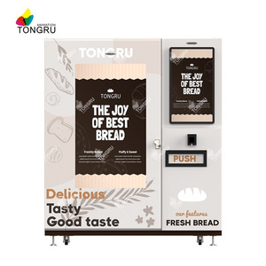 Automatic Bread Vending Machines Retail Item Food Snack Potato Chips Hot Cake Bakery Vending Machine