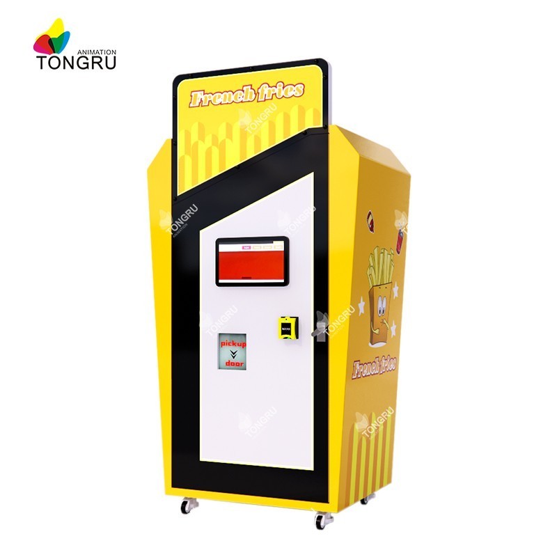 Factory Price Hot Food Fired Chicken And Fry Chip Vending Machine Automatic Robot French Fries Vending Machine For Sale