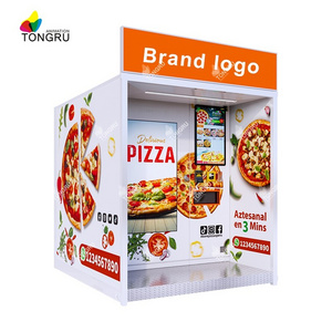 24/7 Self-Service distributeur a pizza making machine outdoor Heating Fast Food automatic pizza vending machine