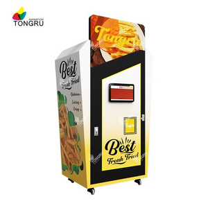 Hot food fresh fried machines fast food tempura popcorn chicken potato chips snack pringles french fries vending machine sale