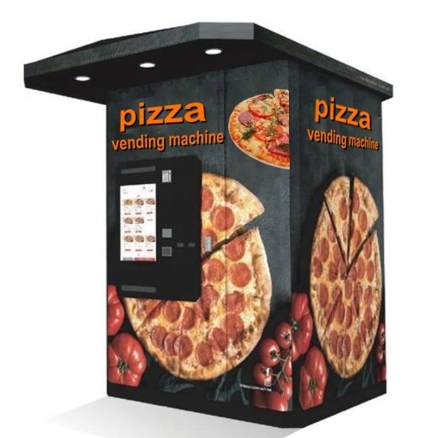 Indoor hot food frozen commercial vending machine automatic smart pizza vending machine