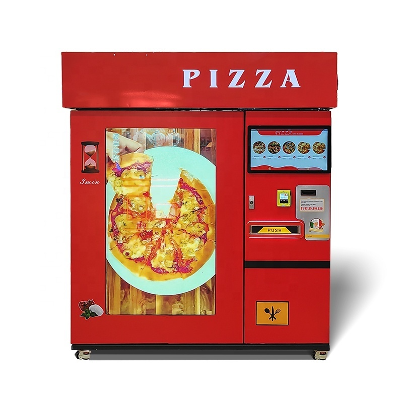 Indoor hot food frozen commercial vending machine automatic smart pizza vending machine