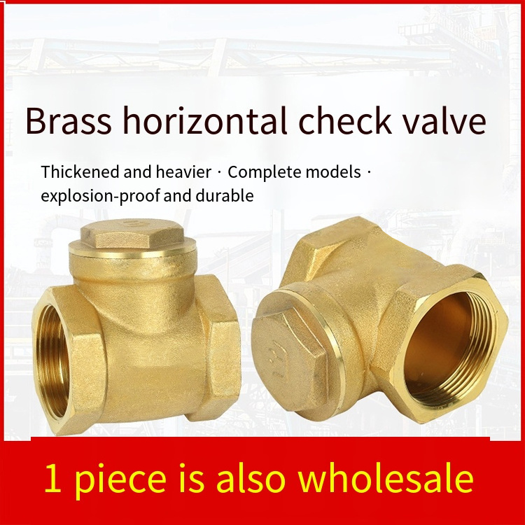 Sandblasted Thread Brass DN20 One-way Check Swing Start Metal Check Valve