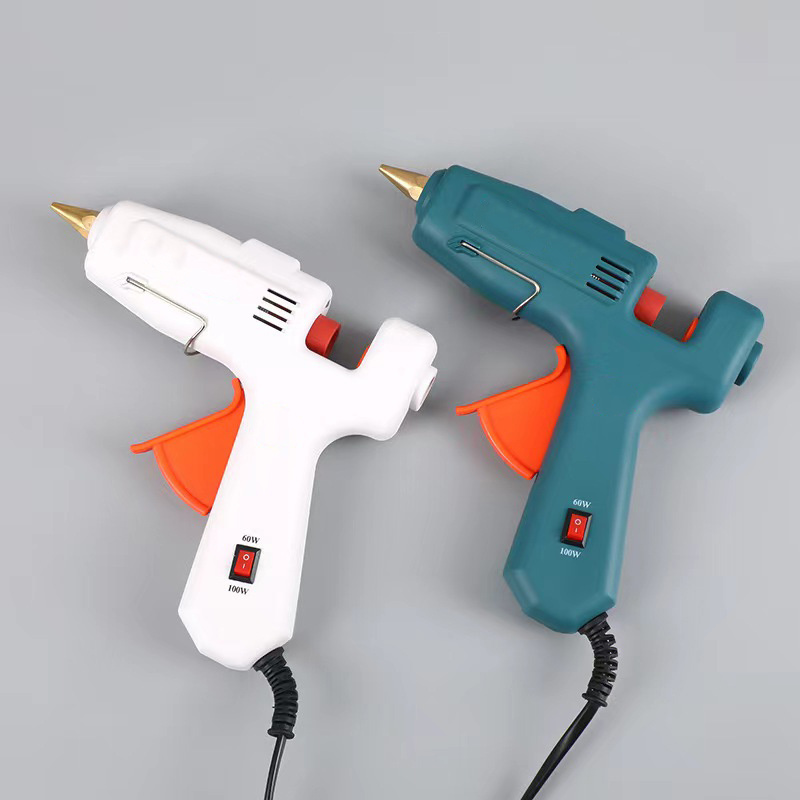 Industrial adjustable 60-100W electric glue gun hot melt large glue gun with switch indicator light hot glue gun