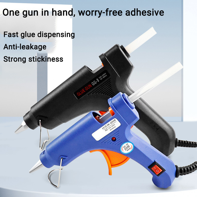 20W power heat capacity glue stick hot melt glue strip aluminum alloy nozzle hot melt glue gun