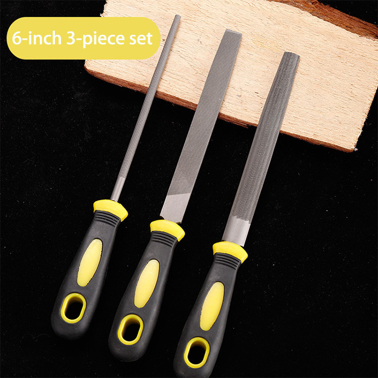 Convenient tool ceramic handicraft polishing high carbon steel semi-round steel file steel file set