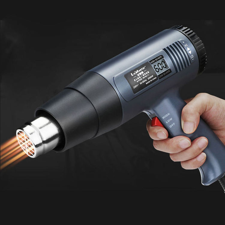 Wholesale 2000W adjustable temperature air volume industrial welding gun coating baking gun handheld hot air gun