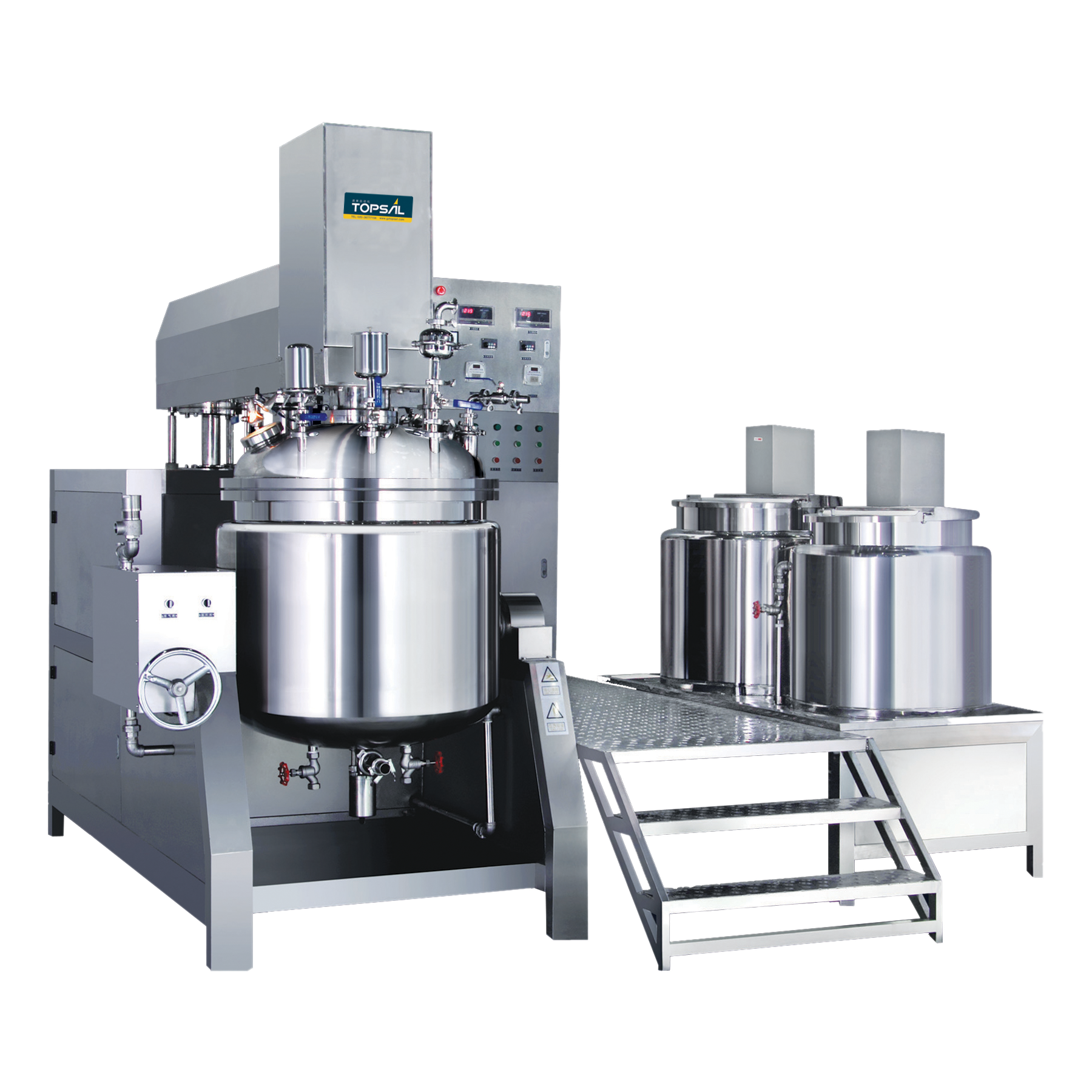 Cosmetics Manufacturing Industrial Snail Slime Emulsifier Vacuum Homogenizer Mixer Beauty Cream Manufacturing machine