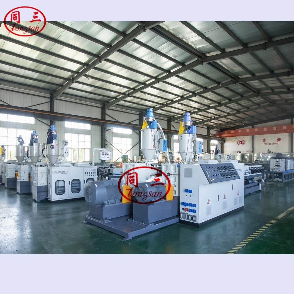 pp pe pvc corrugated pipe machine manufacturer price plastic single wall flexible pipes production line