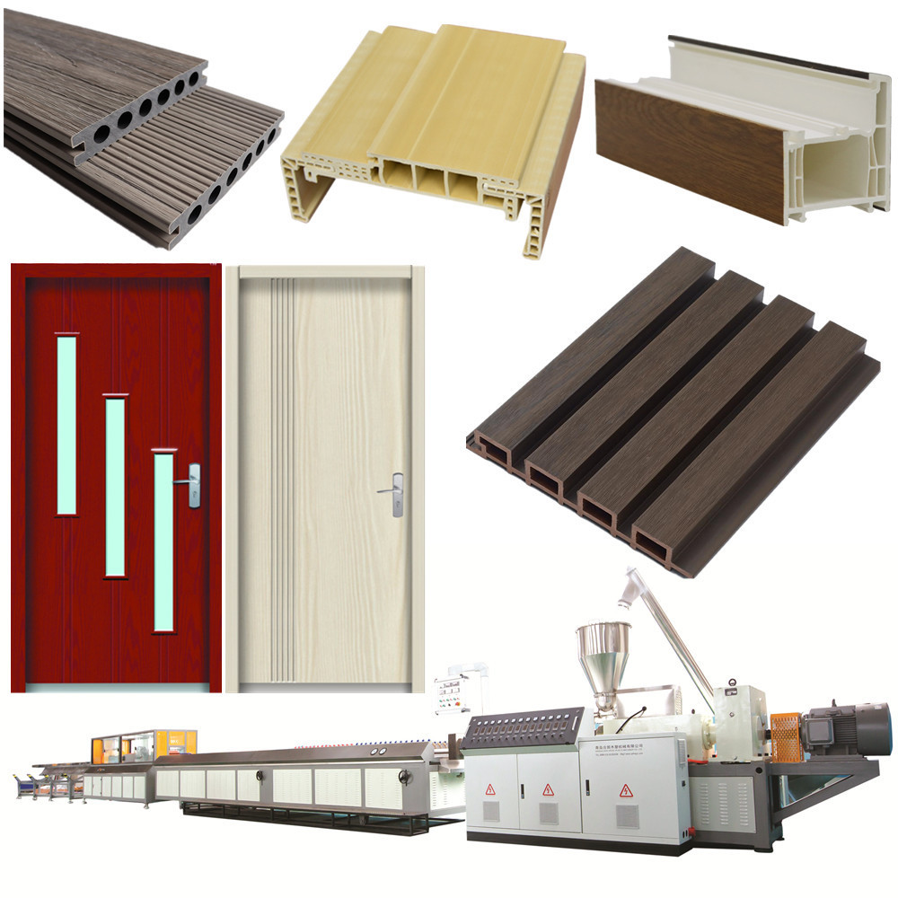 PP PE WPC wood plastic composite machine/decking wall panel production line/window and door board extruder