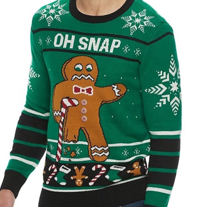 Men Knitted Acrylic Vintage Ugly Christmas Sweater Manufacturer Custom 2024 Holiday Christmas Pullover Sweater For Adults