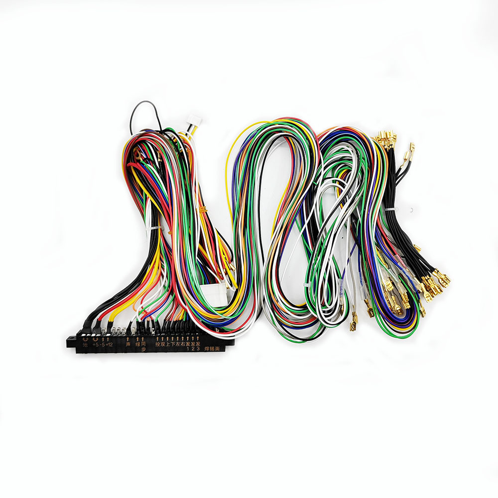 Arcade Jamma 28Pin Interface Cabinet Wire Wiring Harness Loom Multicade Arcade PCB Cable for Arcade Machine Video Game Consoles