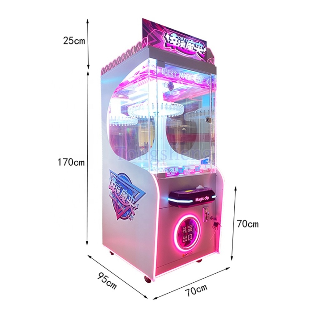 Coin-Operated Children'S Game Machine  Indoor Amusement Park Snack Vending Clip Machine  arcade game machine For Sale