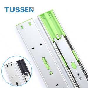 Side Mounted Soft Close Drawer Slides Heavy Duty Telescopic Channel Furniture Drawer Slide