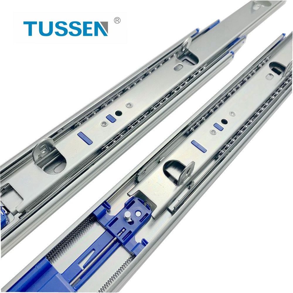 Steel Treated Full Extension Hydraulic Telescopic Rail with Hooks US General Tool Box Parts Drawer Slides