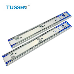 Jieyang Industrial TUSSEN Heavy Duty Cabinet Slide Soft Close Hook Telescopic Rails Ball Bearing Smooth Drawer Slide with Hook