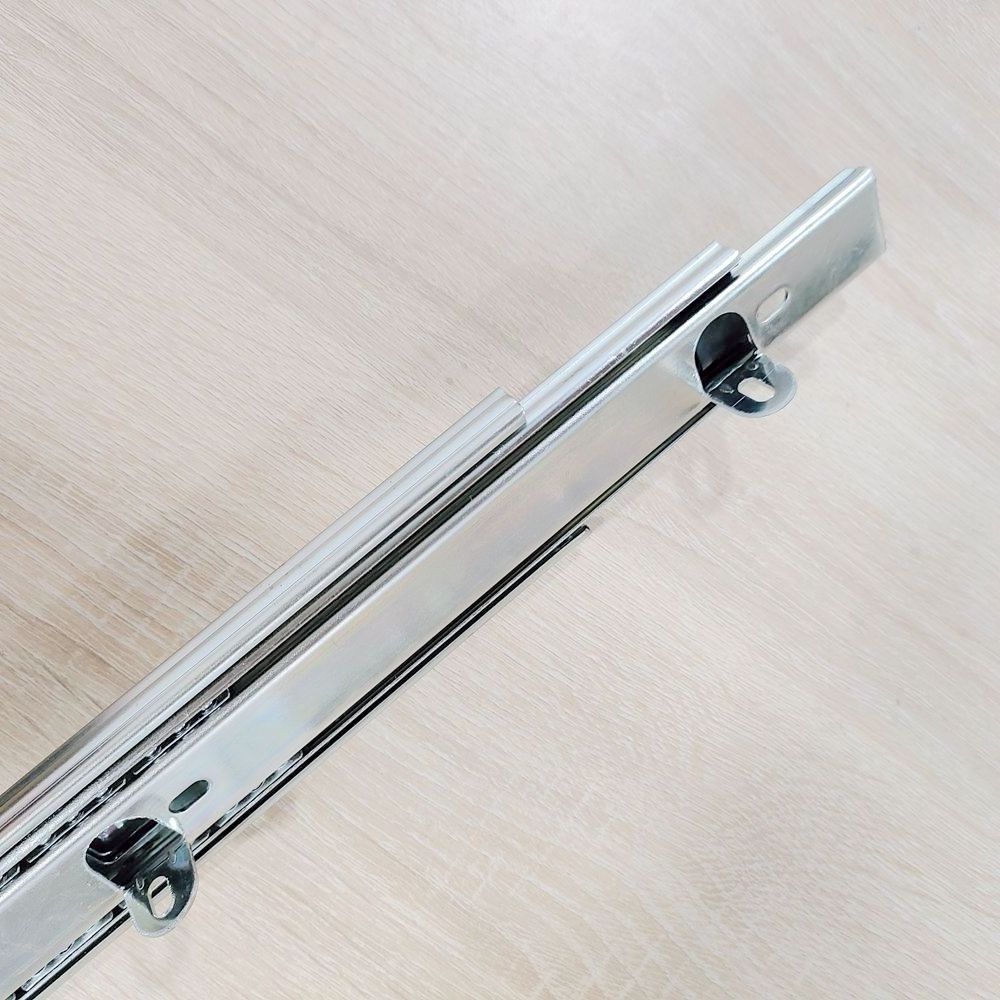 TUSSEN Full Extension Bottom Mount Drawer Slides Heavy Duty Ball Bearing Channel Rail with Hooks