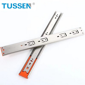 Tussen Hardware 45mm Width 12 inch 3-Fold Full Extension Stainless Steel Soft Close Drawer Slide